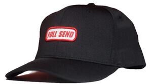 NEW FULL SEND Curved Hat Black Patch Snapback Adjustable